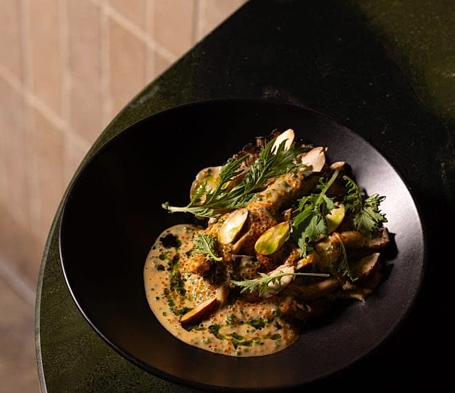 Onkaparinga Oyster Mushrooms | Sweetcorn | Almonds